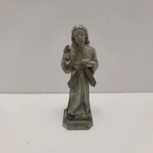 Estatuilla de colección Jesus Trust in Religious de peltre c. 1998 J.C.C. USA 3.375" de alto - Imagen 1 de 8