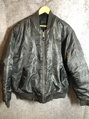 Chaqueta Southpole Hombre Extra Grande Negra Gris Reversible Acolchada Bomber Foto 1 de 4