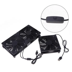 1 Set 120mm DC12V USB Powered PC Router Fans High Airflow Cooling Fan - Photo 1/16