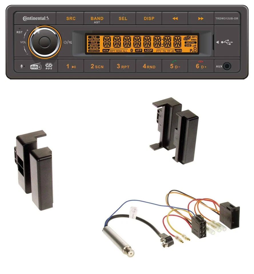 Continental Bluetooth MP3 USB DAB Autoradio für Audi A4 B5 bis 99 A6 C4 bis 97 A - Bild 1 von 4