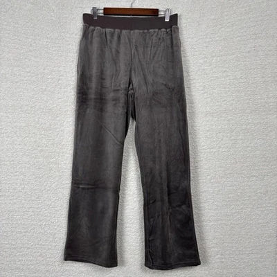 Pantalones de cinta rubí para mujer grandes visón terciopelo pierna recta con bolsillos Foto 1 de 4