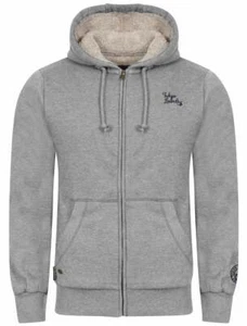 Tokyo Laundry Gray Full Zip Wolfe Point Hoodie Size Medium Fleece Lined A2420 - Picture 1 of 9