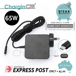 65W USB-C Type-C AC Power Adapter Charger For ACER ASUS DELL HP TOSHIBA LENOVO - Picture 1 of 6