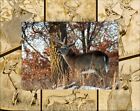 Whitetail Deer Laser Engraved Wood Picture Frame Landscape (8 x 10) 