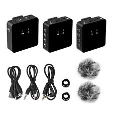 Clip-on Microphone UHF  Mic 2 Transmitters and Receiver E0M2