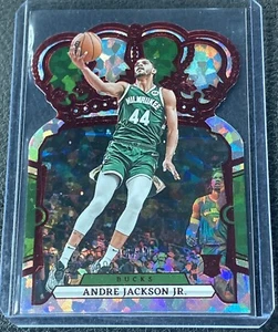 2023-24 CROWN ROYALE ANDRE JACKSON JR #88 ROOKIE RED CRYSTAL DIE CUT RC /49 - Picture 1 of 2