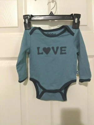 Life is Good One Piece, Infant 0-3 Months, LOVE, Long Sleeve, New With Tags - Image 1 of 2