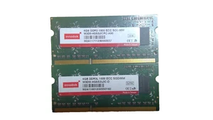 lot of 2 innodisk 4GB ECC SOD PC3L-10600 ECC SO-DIMM MEMORY Server / Wotkstation - Picture 1 of 1