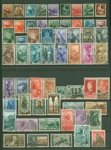 ITALIA REPUBBLICA LOTTO 59 FRANCOBOLLI PERIODO 1945/1955 USATI DIFFERENTI - Foto 1 di 1