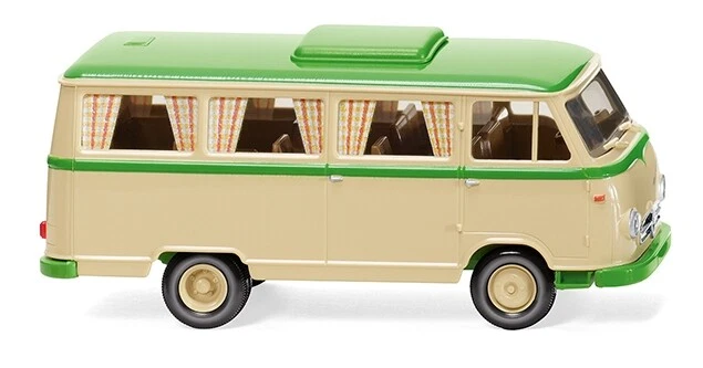 WIKING - BORGWARD Bus da campeggio B611 beige e verde - 1/87 - WIK027044 - Immagine 1 di 1