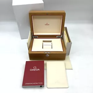 Omega scatola per orologio Legno Pelle con controscatola box doppia NOS - Imagen 1 de 17