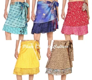 New Skirt Cotton Women Wrap Summer Wear Beach Dress Sarong Wholesale Lot 50 Pcs - Picture 1 of 8