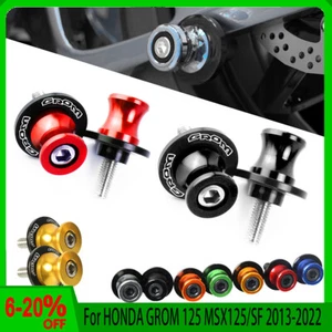 For HONDA GROM 125 MSX125/SF 2013-2022 CNC Swingarm Spool slider stand screw 8mm - Imagen 1 de 13