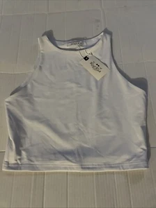 Top corto deportivo Reoria blanco talla L nuevo con etiquetas - Imagen 1 de 4