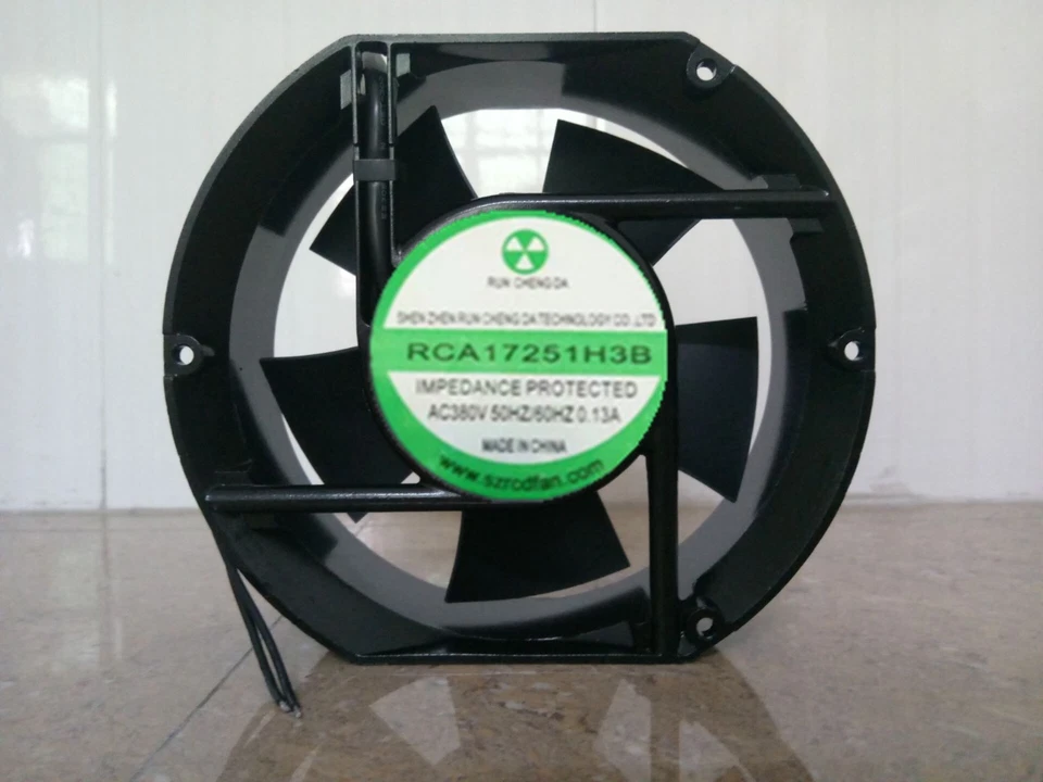 1 pcs RUN CHENGDA Fan RCA17251H3B AC 380V  0.13A 17251 17CM  2 wire  - Image 1 of 1
