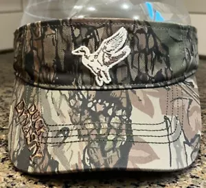 Duck Dynasty A&E Camo Visor Cap Hat Adjustable Hook & Loop - Picture 1 of 7