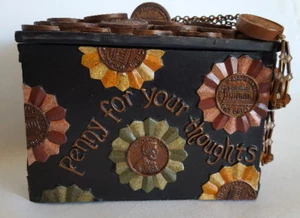 "Penny For Your Thoughts" Trinket Box-FREE SHIPPING - Picture 1 of 7