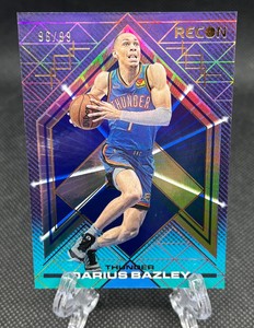 2021-22 Panini Recon Darius Bazley Blue Holo #’d /99 #146 Thunder