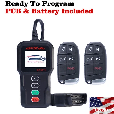 2 nuevos llaves remotas de repuesto y kit de herramientas para Jeep Grand Cherokee 2014-2017 Foto 1 de 4