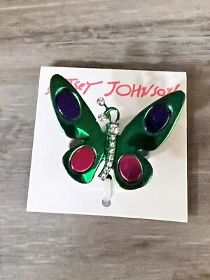 $38 BETSEY JOHNSON PÉTALA PARA O ANEL ELÁSTICO BORBOLETA DE METAL - Imagem 1 de 4