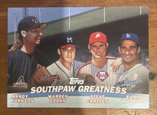 2001 Topps Combos Southpaw Greatness: Warren Spahn, Sandy Koufax, #TC17