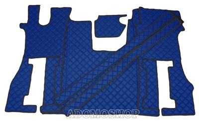 LKW Kunstleder Fußmatten für SCANIA R ab 2017 mit DREHBAREM BEIFAHRERSITZ blau - Bild 1 von 2