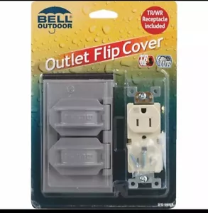 Kit de toma de corriente eléctrica resistente a la intemperie y receptáculo para exteriores - Imagen 1 de 2