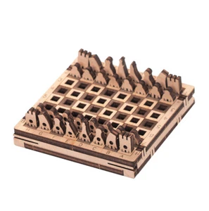 Pocket Racing Rally Game - Chess Wooden Kit Ajedrez de Madera 10026 Mr. Playwood - Imagen 1 de 5