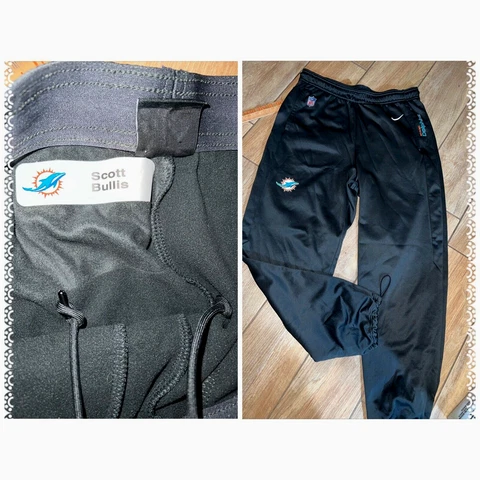 Nike Dolphins NFL On Field Apparel Sweatpants MED  Team OPTS  SCOTT BULLIS bgb Cover