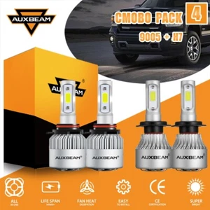 AUXBEAM 72W S2 9005 H7 LED Headlight High + Low Beam for Toyota Celica 2000-2005 - Picture 1 of 12