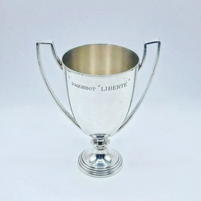 Trophée Paquebot Liberté Art-Déco Wiskemann - Photo 1/4