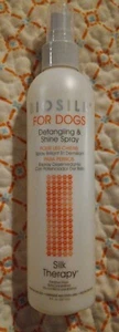 BIOSILK Silk Therapy DOGS Fur DETANGLING & SHINE SPRAY Healthy Looking Shine 8oz - Picture 1 of 7