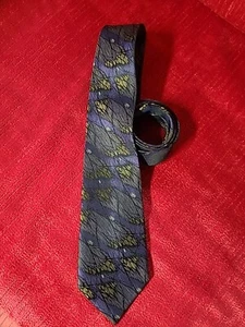 Beautiful Nishijin Ori Purple Absract Design 100% Silk Necktie Tie  - Picture 1 of 4