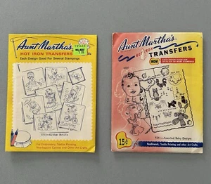 Aunt Martha's Hot Iron Transfers Kittens Baby Motiff Vintage Set of 2 - Picture 1 of 6