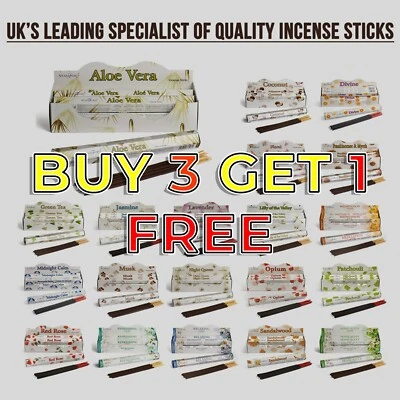 Stamford Incense Sticks Premium Hex ❤️Buy 3 get 1 FREE - Burning Incense UK ❤️  - Image 1 of 3
