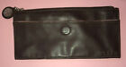 Stila Makeup Cosmetic Bag Wallet Style Brown Pink Faux Leather Pre Owned