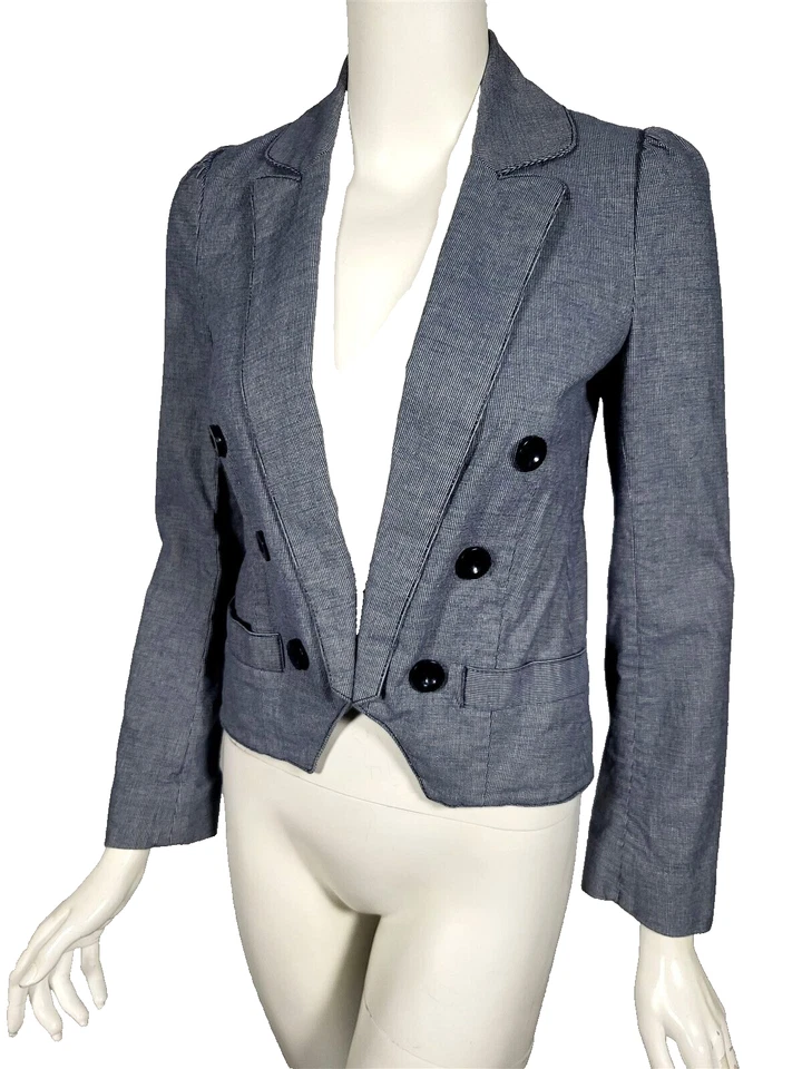 MARC MARC JACOBS темно-белый хлопок пальто стиль короткая куртка sz 2 - Изображение 1 из 4