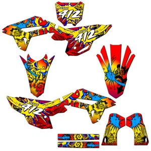 2021-2023 CRF 450 RWE ZANY Red Senge Graphics Kit Compatible with Honda - Picture 1 of 10