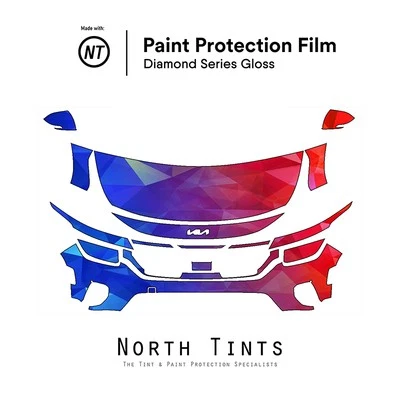 Sujetador transparente con película de protección de pintura precortada PPF para KIA Seltos 2024-2026 Foto 1 de 4