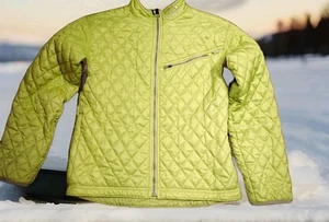OBERMEYER QUILTED JACKET JUNIORS Size 14 Aspen, CO Light Yellow Awesome! - Picture 1 of 12