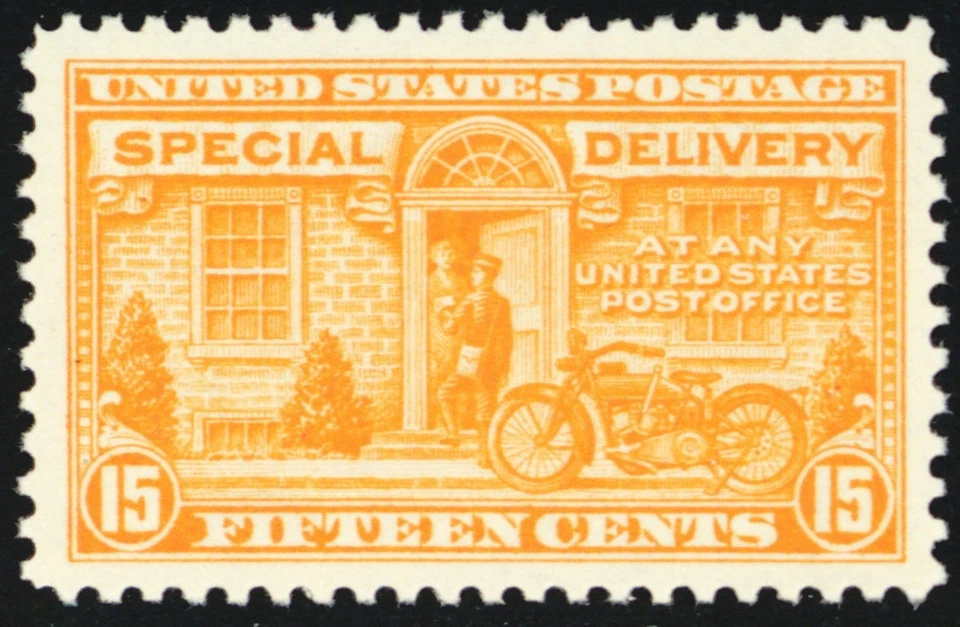 Sello de entrega especial E13, XF NH 15¢ como nuevo -- Stuart Katz Foto 1 de 1