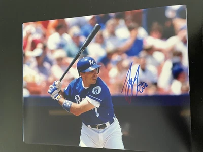 Royals Greg Gagne assinado 8x10 com certificado de autenticidade - Imagem 1 de 4