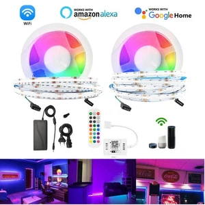 LED COB Streifen RGB 12V 24V Lichtband Stripe 5m keine Lichtpunkte Wifi dimmbar - Bild 1 von 16