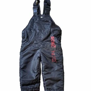 ECKO UNLIMITED BOYS TODDLER BLACK OVERAL SNOW SUIT PANTS SIZE 2T POCKET - Picture 1 of 7