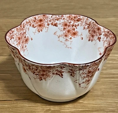 Tigela de açúcar Shelley Bone China "Laranja Delicada" (051/8) grande aberta - Imagem 1 de 4