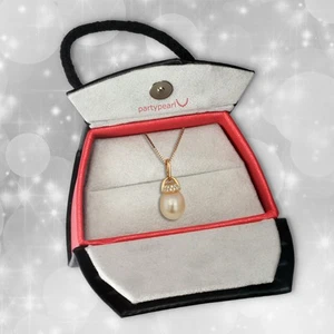 Damen Schmuck Set Perlen-Kette rosev 45cm inkl. Verpackung 925 Silber PPK002E9 - Bild 1 von 4