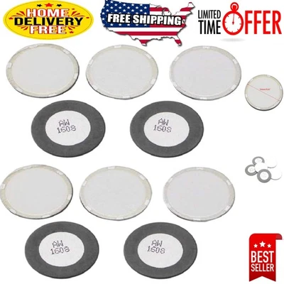 10-Pack Ceramic Discs for Ultrasonic Humidifiers - Quiet & Efficient Mist Makers Foto 1 de 4