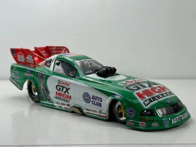 Coche divertido Ford NHRA Action John Force autógrafo firmado automático Castrol alto kilometraje Foto 1 de 4