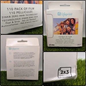 Lifeprint Photo Paper 2x3 110 PACK OF FILM Zink Zero Ink Technology USA MADE New - Afbeelding 1 van 6