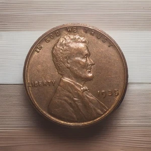 1935 P Lincoln Wheat Cent Penny, Extra Fine, XF - Picture 1 of 2